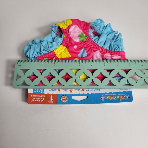 Swimschool Reusable Swim Diaper UPF 50 Level 1 18-22 lbs 12M Swim Mermaid Pink - Picture 7 of 16